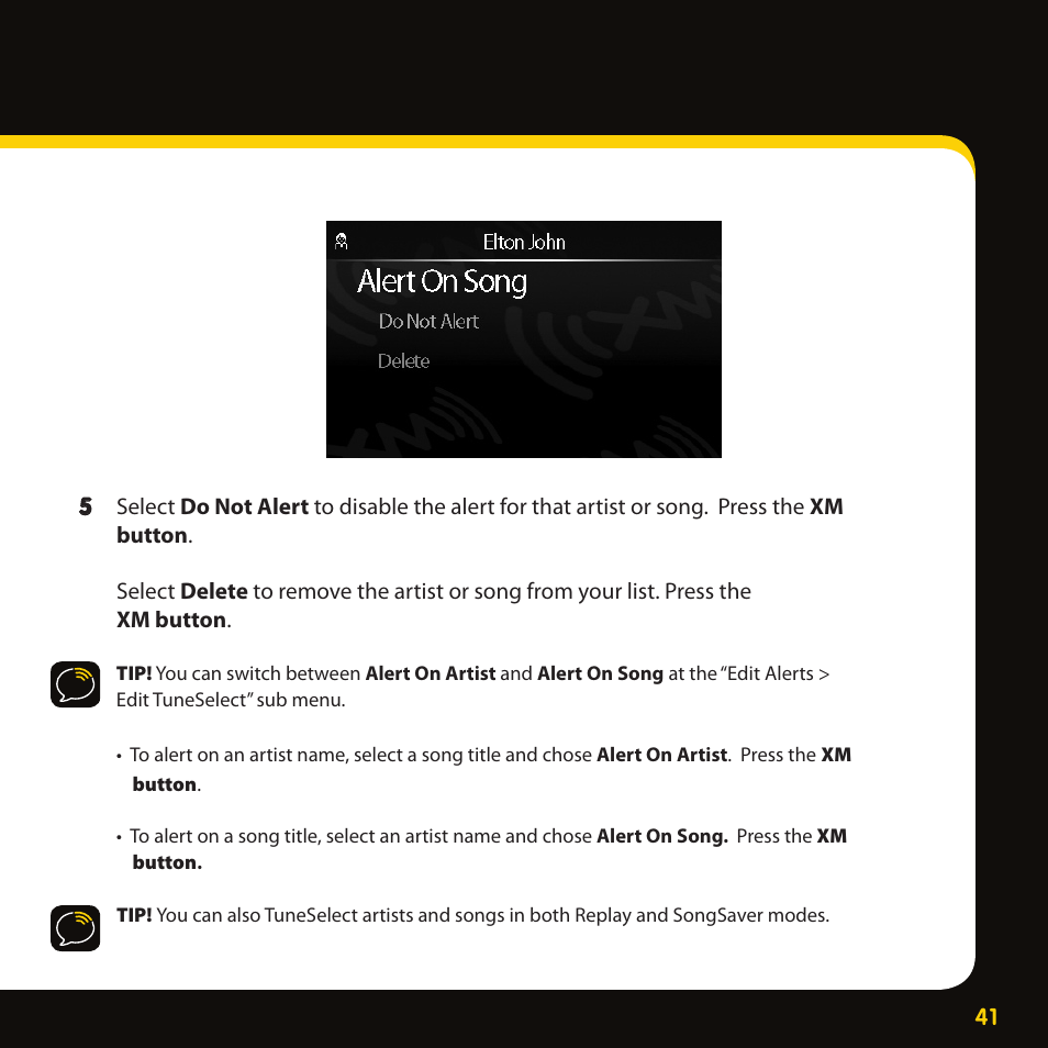 Special features | Delphi XpressRC SA10316 User Manual | Page 41 / 76