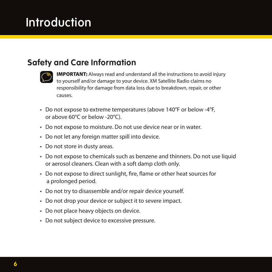 Introduction, Safety and care information | Delphi XpressRC SA10316 User Manual | Page 6 / 76