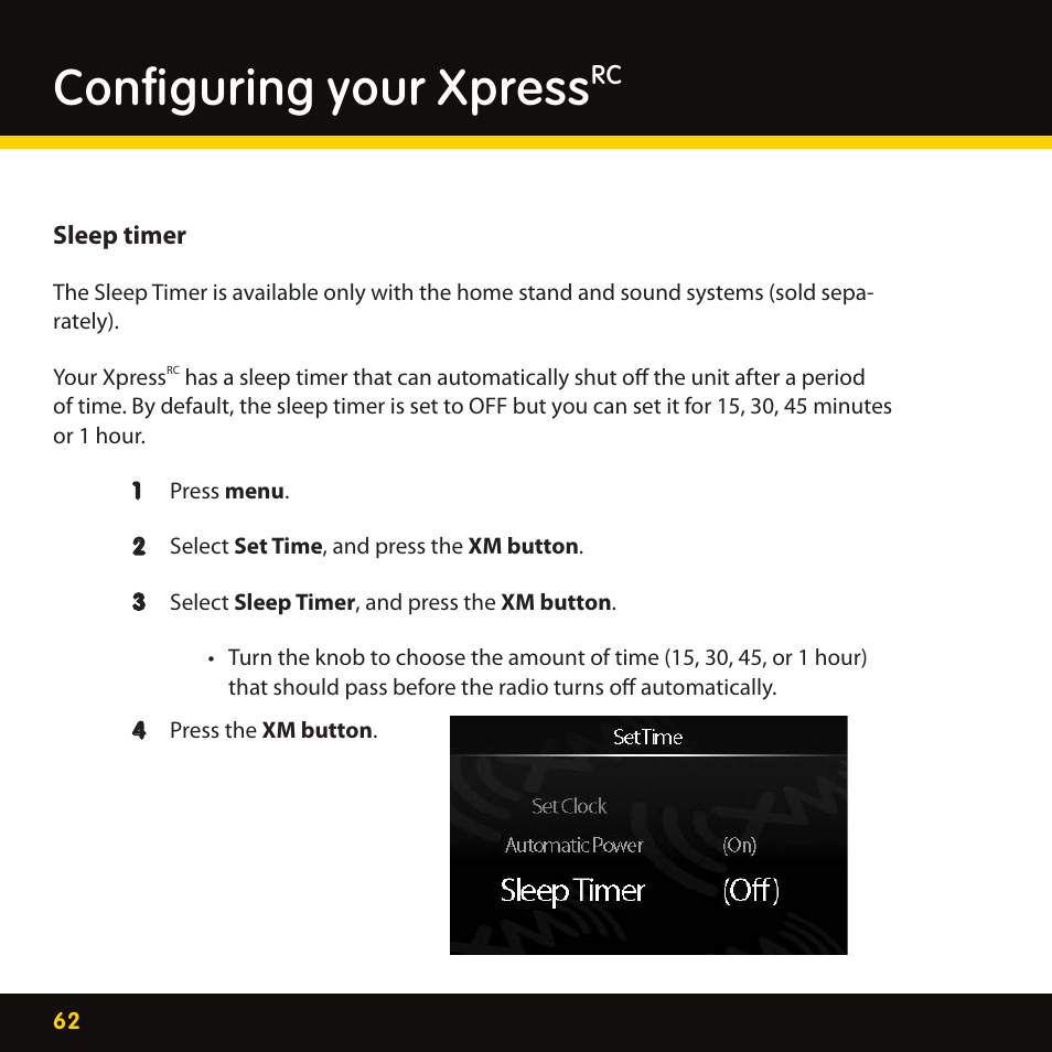 Configuring your xpress | Delphi XpressRC SA10316 User Manual | Page 62 / 76