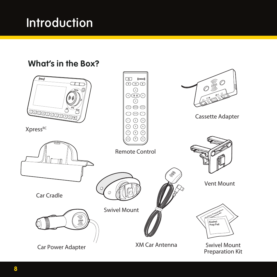 Introduction, What’s in the box, Xpress | Delphi XpressRC SA10316 User Manual | Page 8 / 76