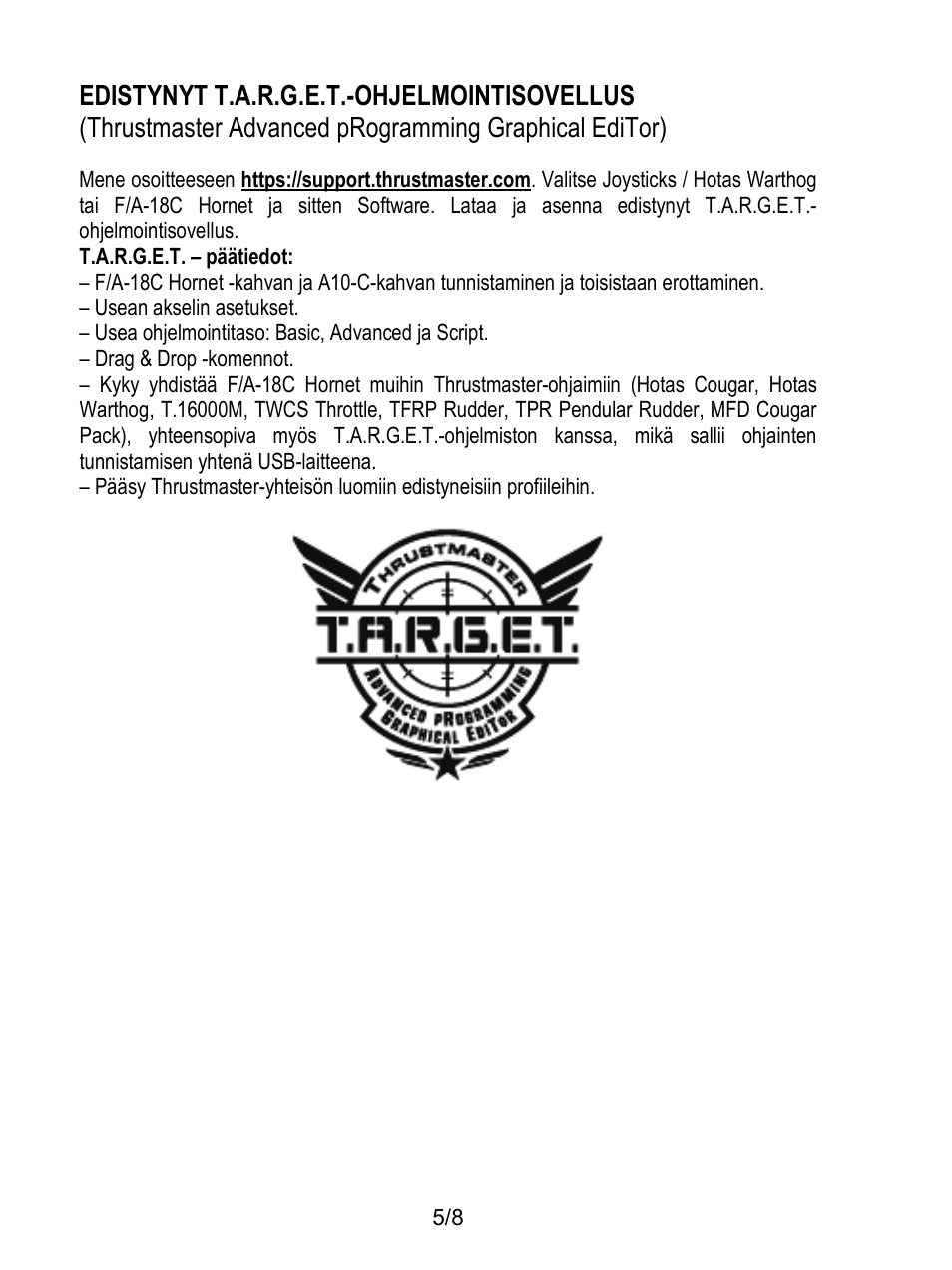 Thrustmaster F/A-18C Hornet HOTAS Add-On Grip User Manual | Page 136 / 169