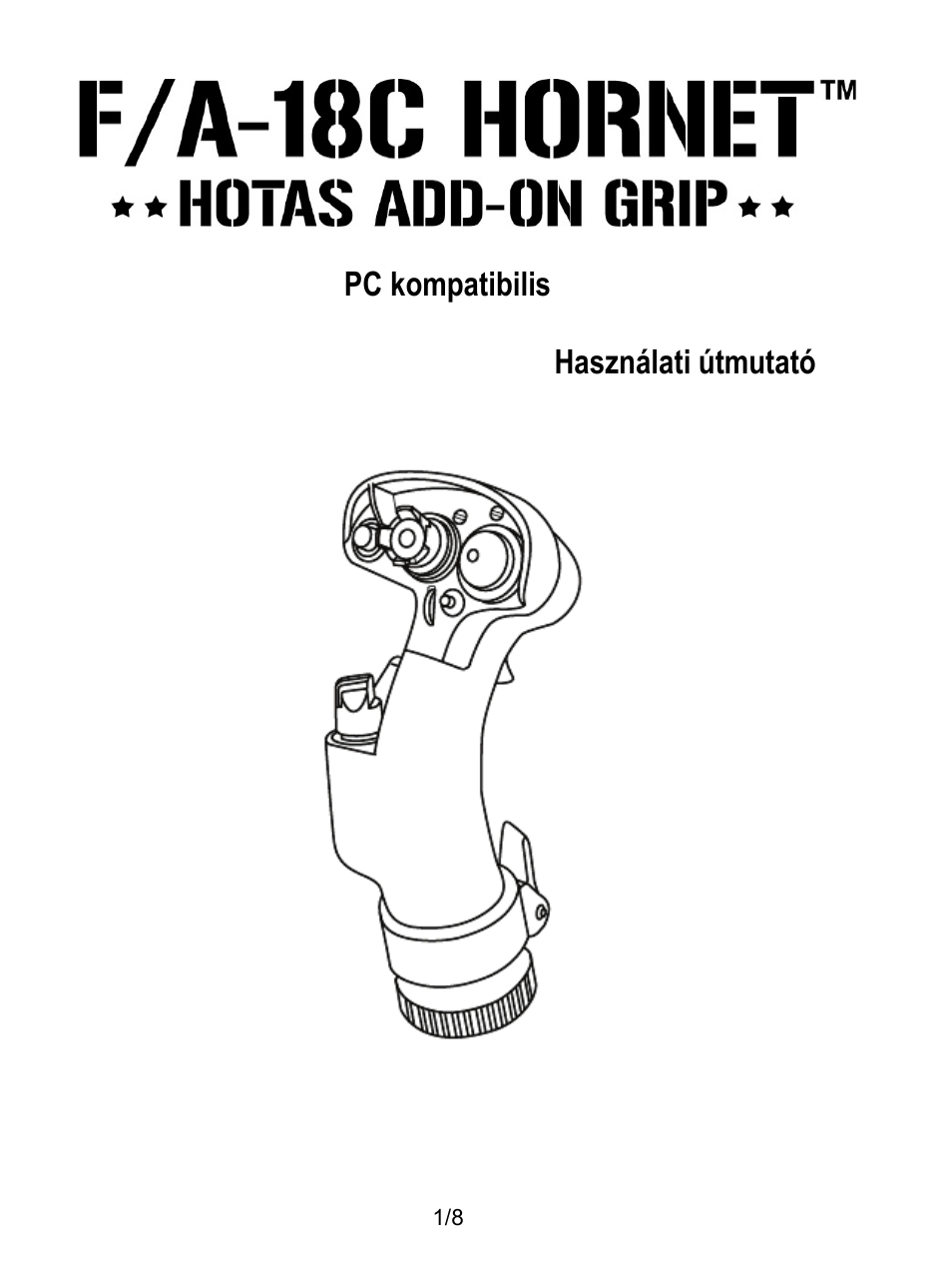 Hu_fa-18c_hornet_add-on, Magyar nyelv | Thrustmaster F/A-18C Hornet HOTAS Add-On Grip User Manual | Page 140 / 169