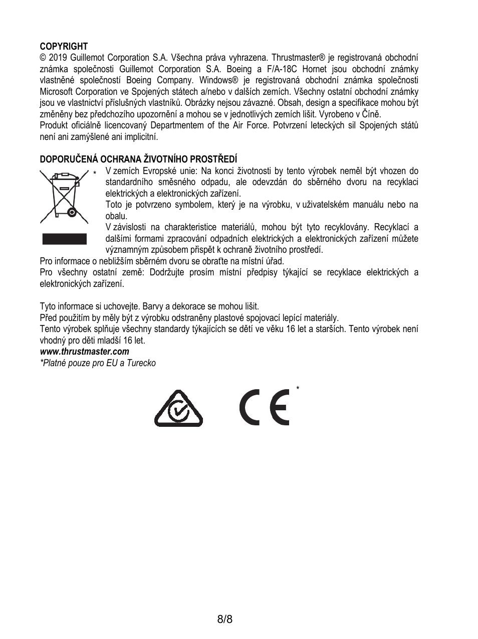 Thrustmaster F/A-18C Hornet HOTAS Add-On Grip User Manual | Page 81 / 169