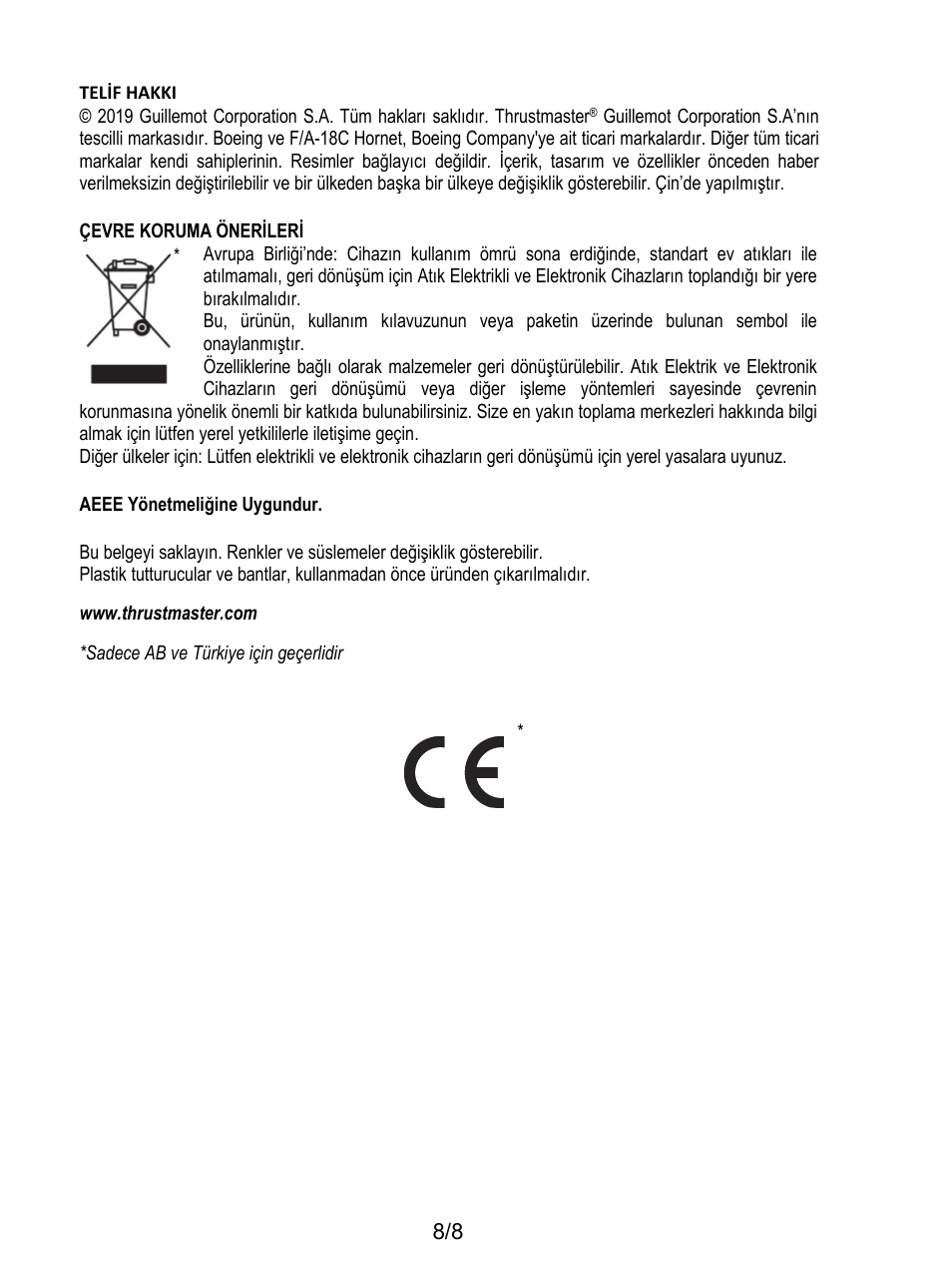 Thrustmaster F/A-18C Hornet HOTAS Add-On Grip User Manual | Page 89 / 169