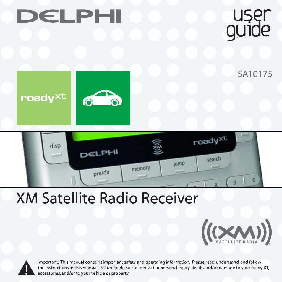 040sa10175 documents, Owners manual | Delphi SA10201 User Manual | Page 13 / 60