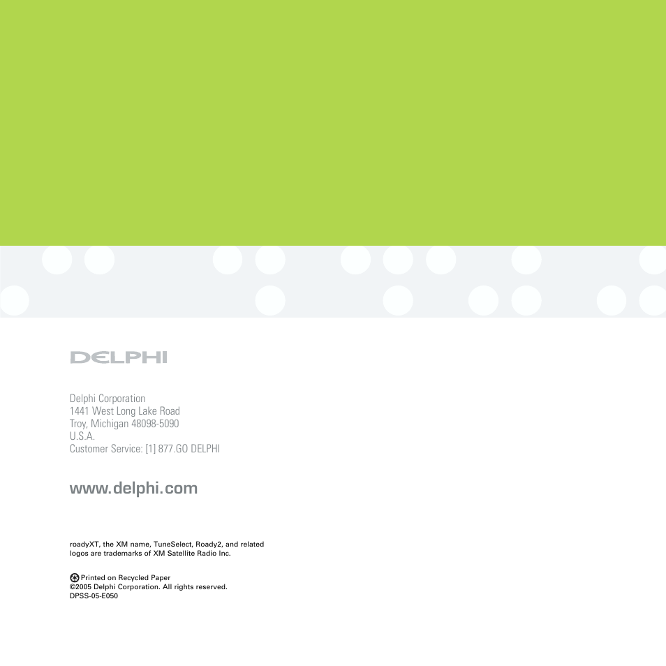 Delphi SA10201 User Manual | Page 44 / 60