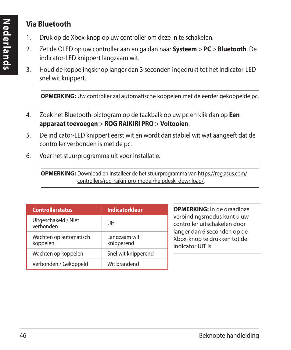 Neder lands | Asus ROG Raikiri Pro Gaming Controller User Manual | Page 46 / 150