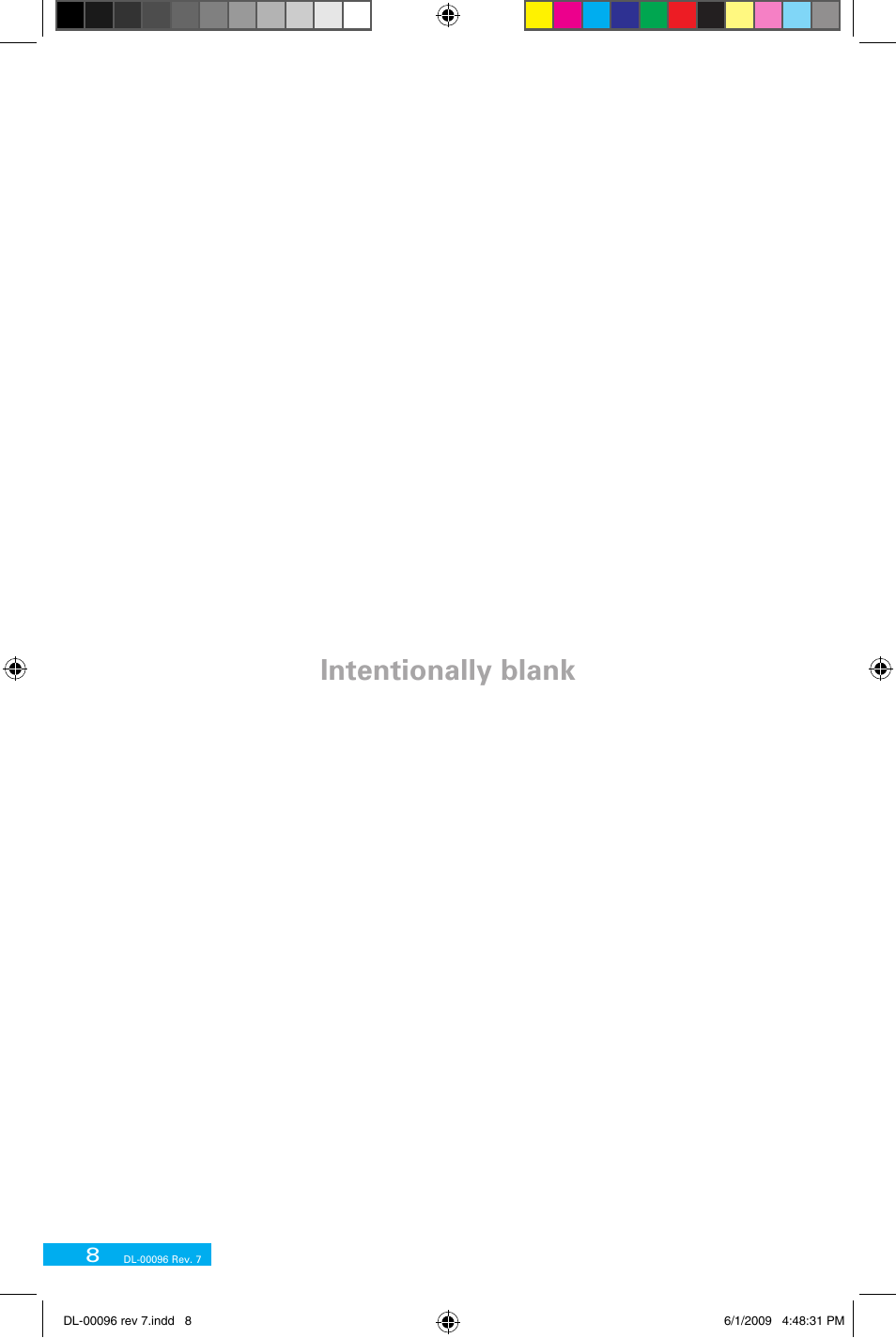 Intentionally blank | Delphi DL-00183 User Manual | Page 20 / 40