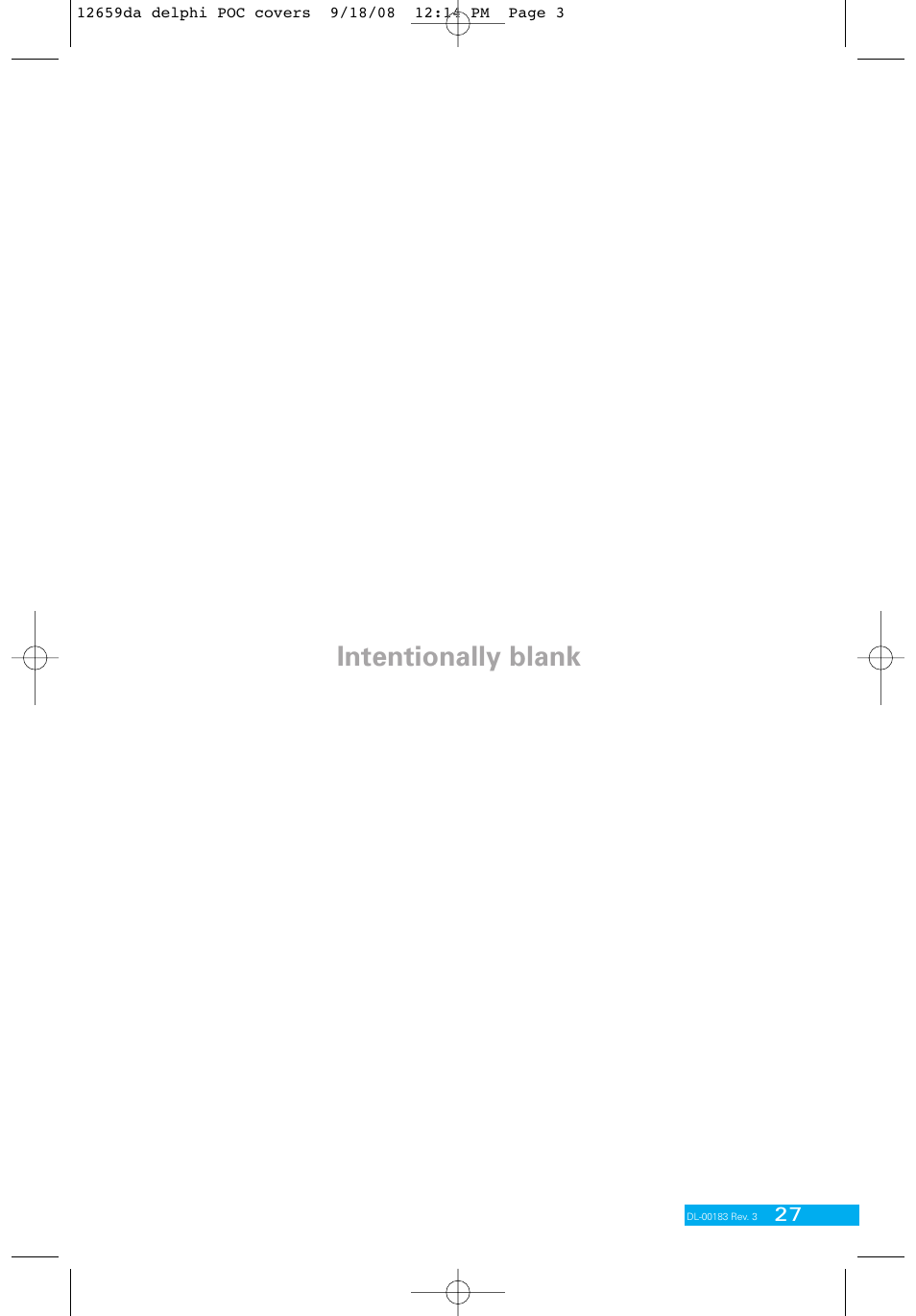 Intentionally blank | Delphi DL-00183 User Manual | Page 39 / 40