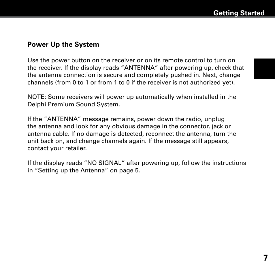 Delphi XM SKYFI3 User Manual | Page 11 / 40