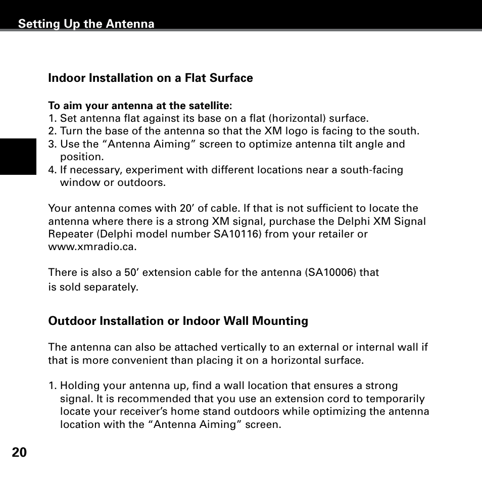 Delphi XM SKYFI3 User Manual | Page 24 / 40