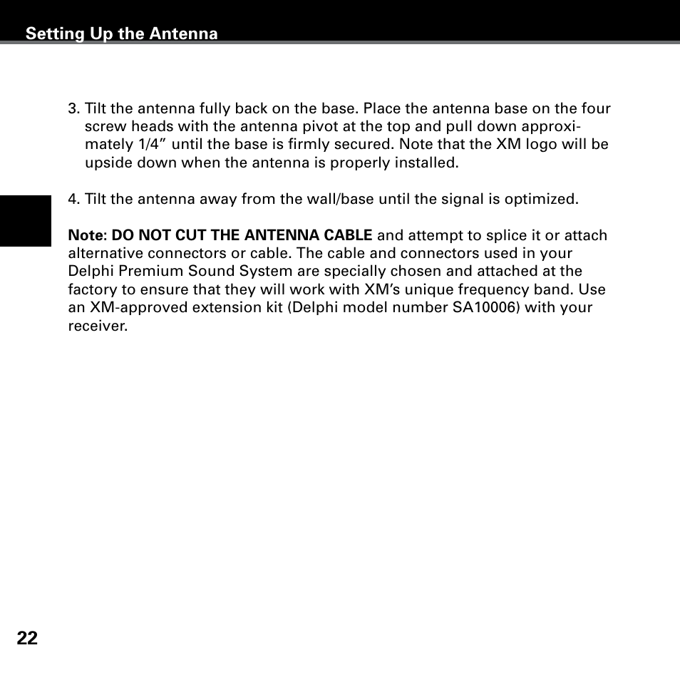 Delphi XM SKYFI3 User Manual | Page 26 / 40