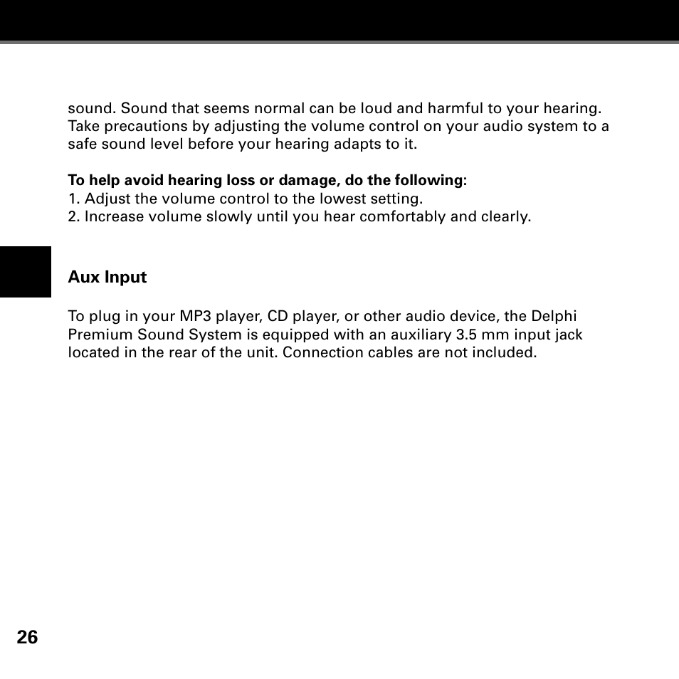 Delphi XM SKYFI3 User Manual | Page 30 / 40