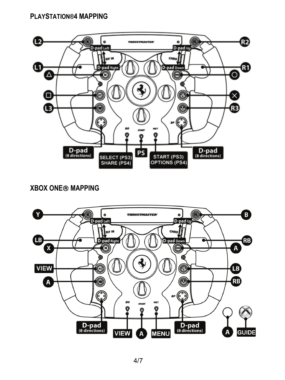 Thrustmaster Ferrari F1 Wheel Add-On User Manual | Page 5 / 8