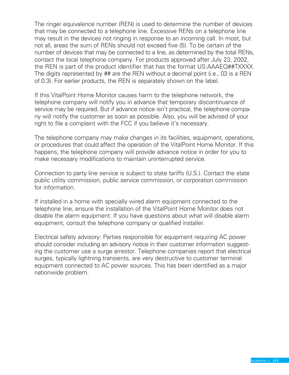 Delphi VITALPOINT II DL-00035 User Manual | Page 3 / 40