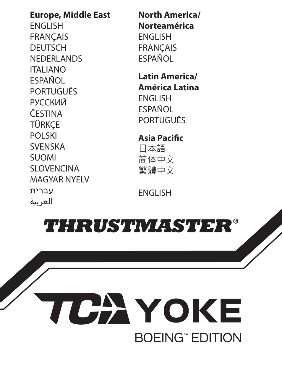 Thrustmaster TCA Yoke Boeing Edition Flight Stick User Manual | 415 pages