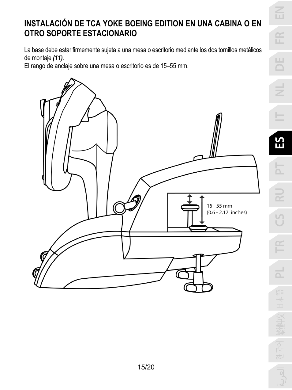 Thrustmaster TCA Yoke Boeing Edition Flight Stick User Manual | Page 116 / 415