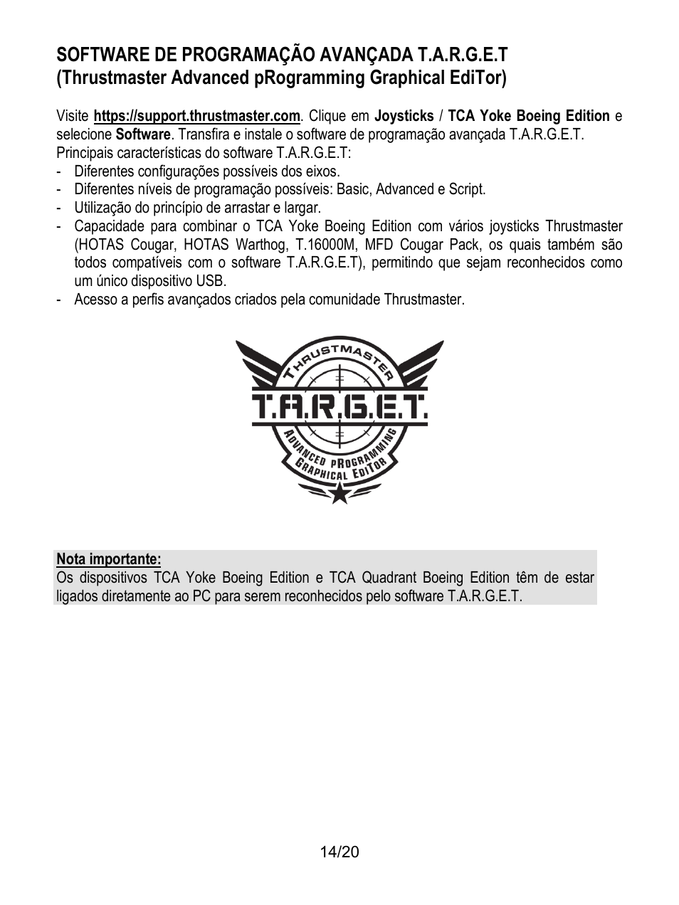 Thrustmaster TCA Yoke Boeing Edition Flight Stick User Manual | Page 135 / 415