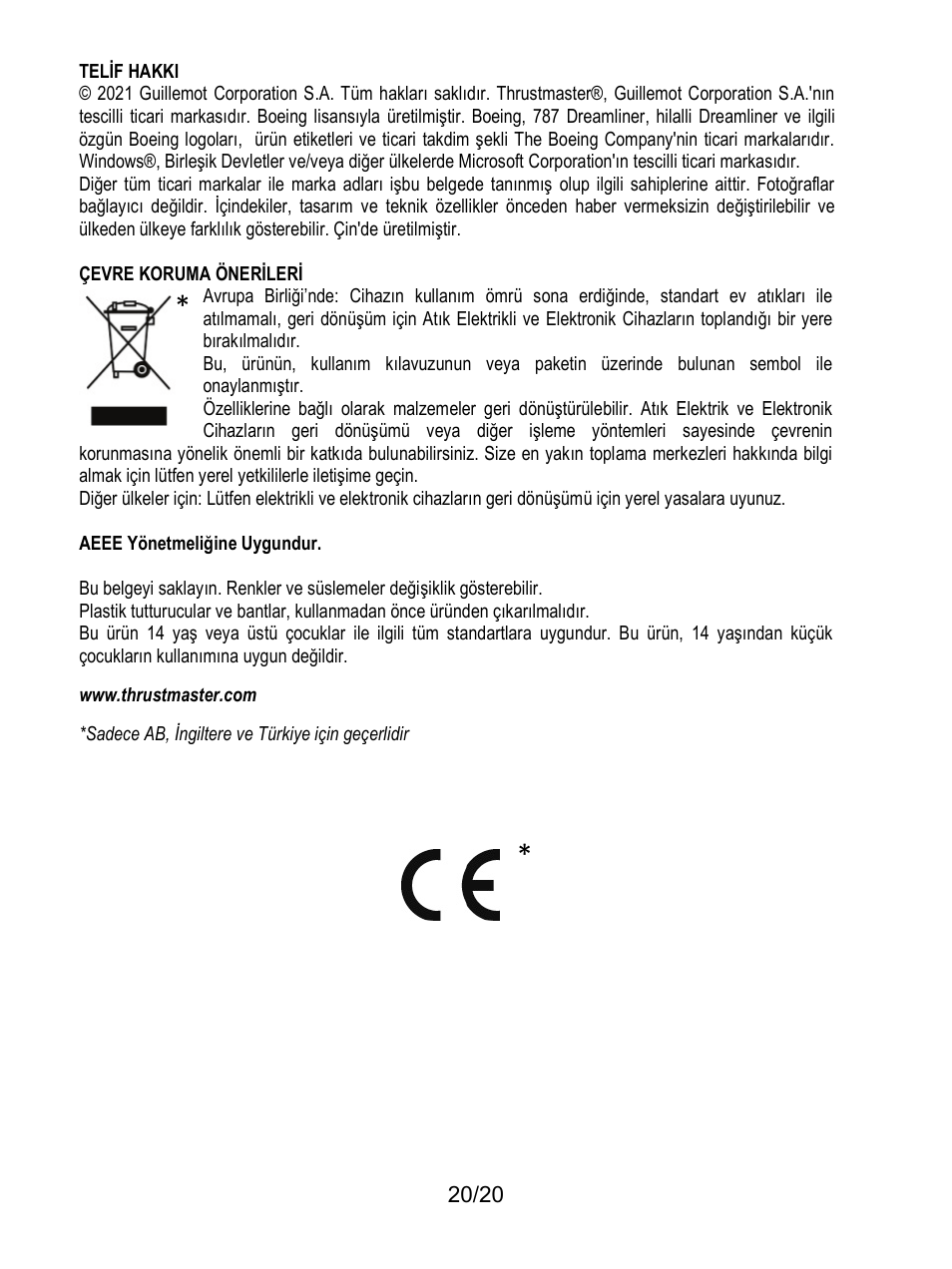 Thrustmaster TCA Yoke Boeing Edition Flight Stick User Manual | Page 201 / 415