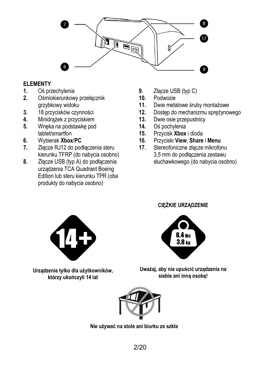 Thrustmaster TCA Yoke Boeing Edition Flight Stick User Manual | Page 203 / 415