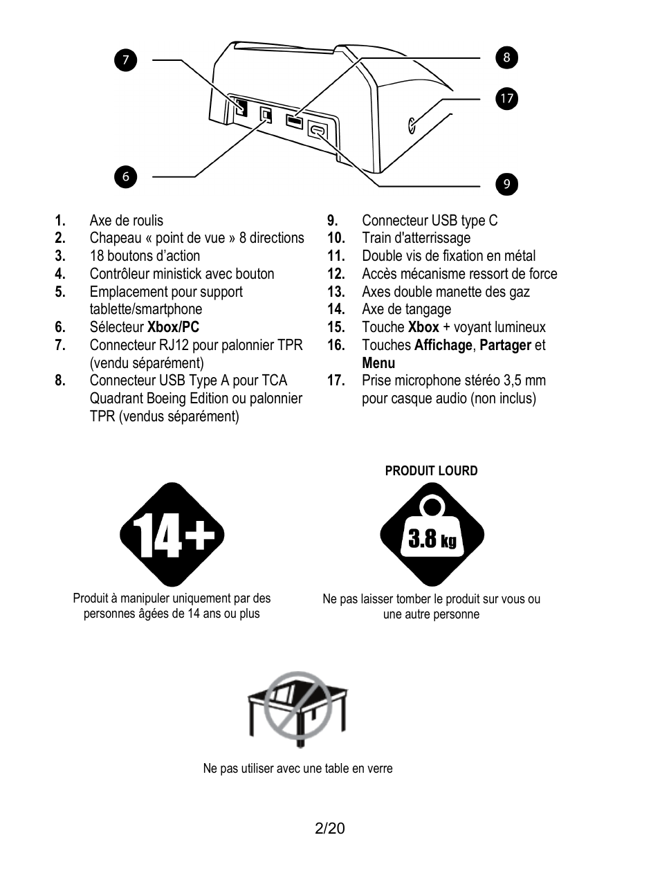 Thrustmaster TCA Yoke Boeing Edition Flight Stick User Manual | Page 23 / 415