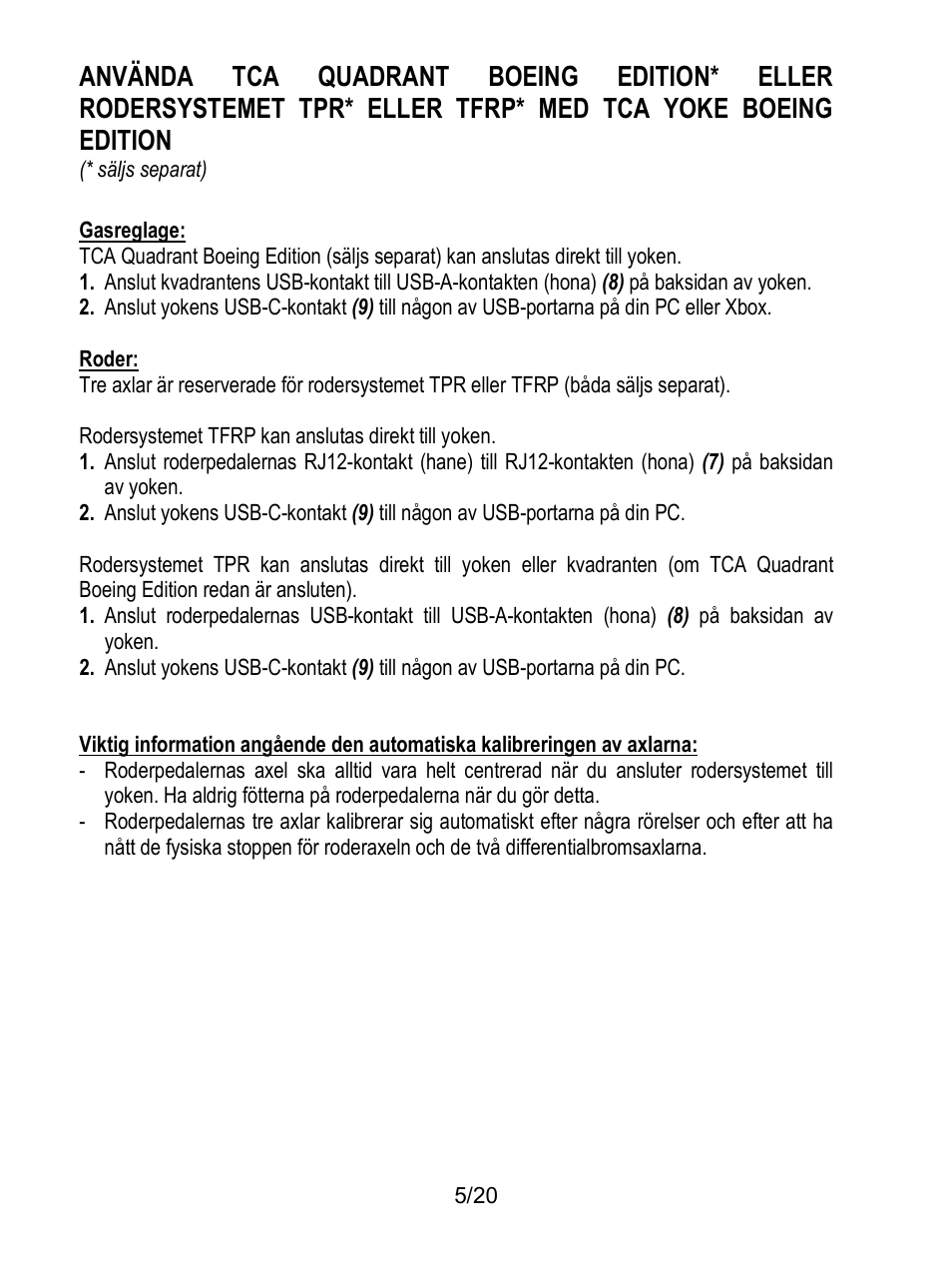 Thrustmaster TCA Yoke Boeing Edition Flight Stick User Manual | Page 302 / 415