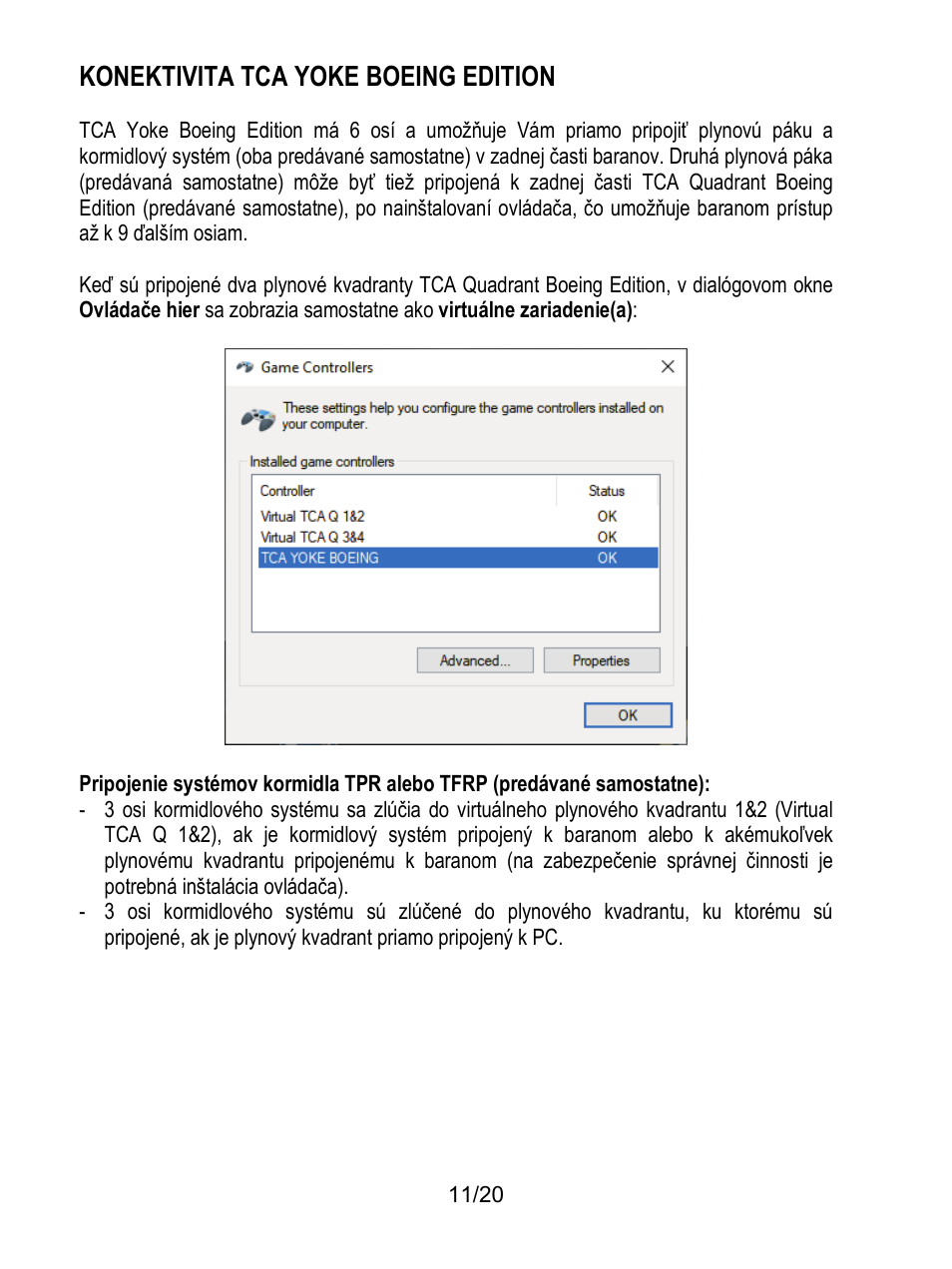 Konektivita tca yoke boeing edition | Thrustmaster TCA Yoke Boeing Edition Flight Stick User Manual | Page 348 / 415