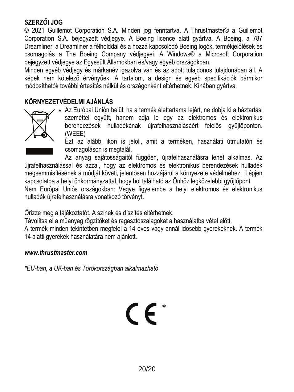 Thrustmaster TCA Yoke Boeing Edition Flight Stick User Manual | Page 377 / 415