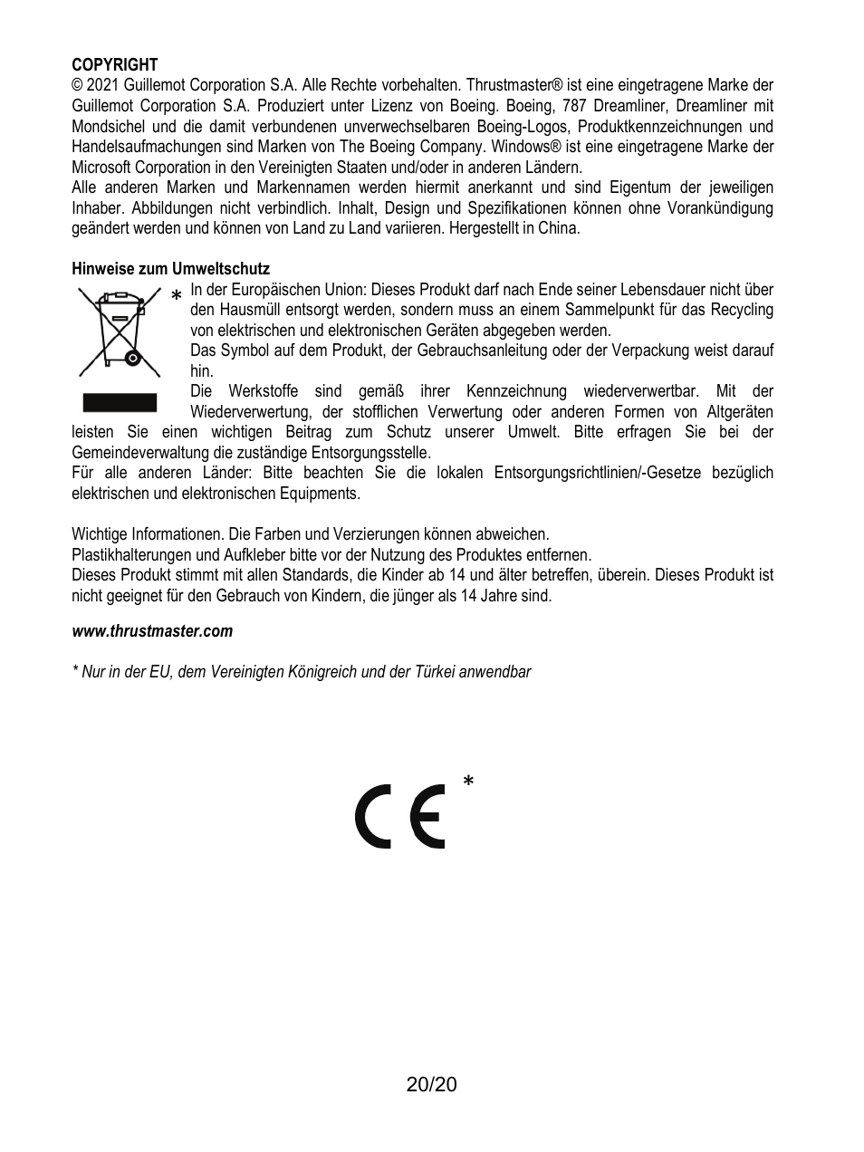 Thrustmaster TCA Yoke Boeing Edition Flight Stick User Manual | Page 61 / 415