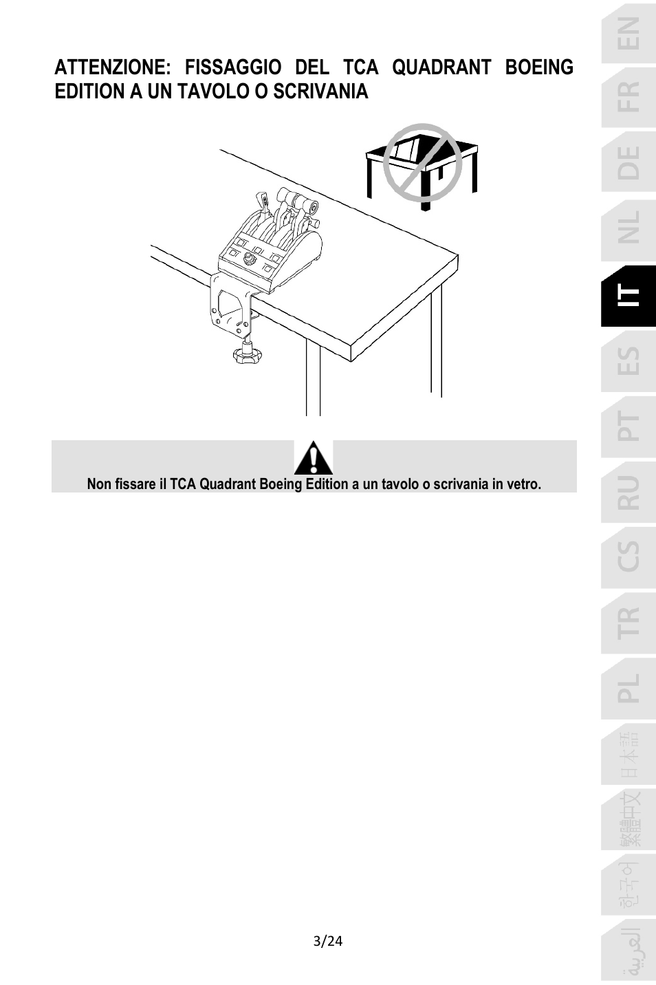 Thrustmaster TCA Yoke Pack Boeing Edition Flight Stick & Quadrant Bundle User Manual | Page 100 / 499