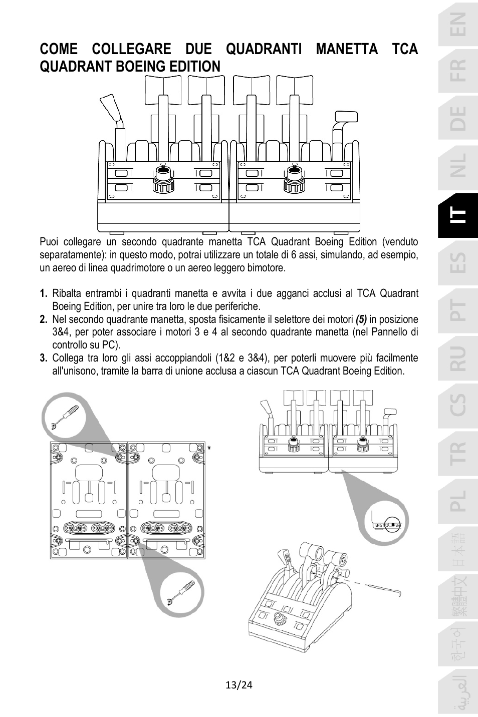 Thrustmaster TCA Yoke Pack Boeing Edition Flight Stick & Quadrant Bundle User Manual | Page 110 / 499