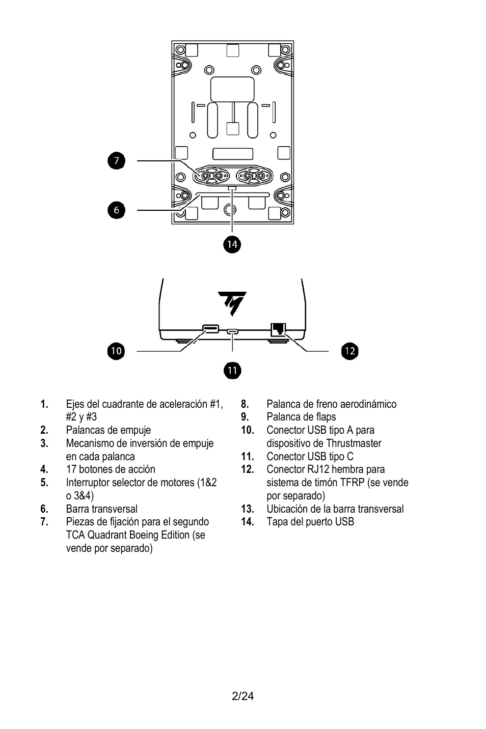 Thrustmaster TCA Yoke Pack Boeing Edition Flight Stick & Quadrant Bundle User Manual | Page 123 / 499