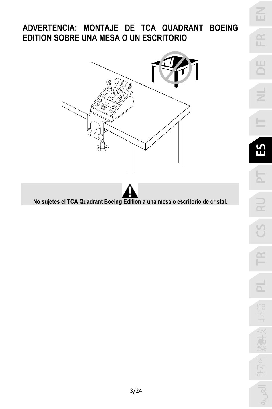 Thrustmaster TCA Yoke Pack Boeing Edition Flight Stick & Quadrant Bundle User Manual | Page 124 / 499