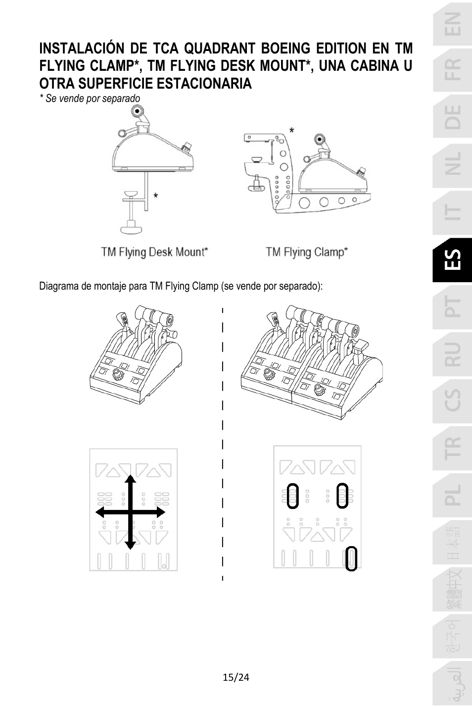 Thrustmaster TCA Yoke Pack Boeing Edition Flight Stick & Quadrant Bundle User Manual | Page 136 / 499