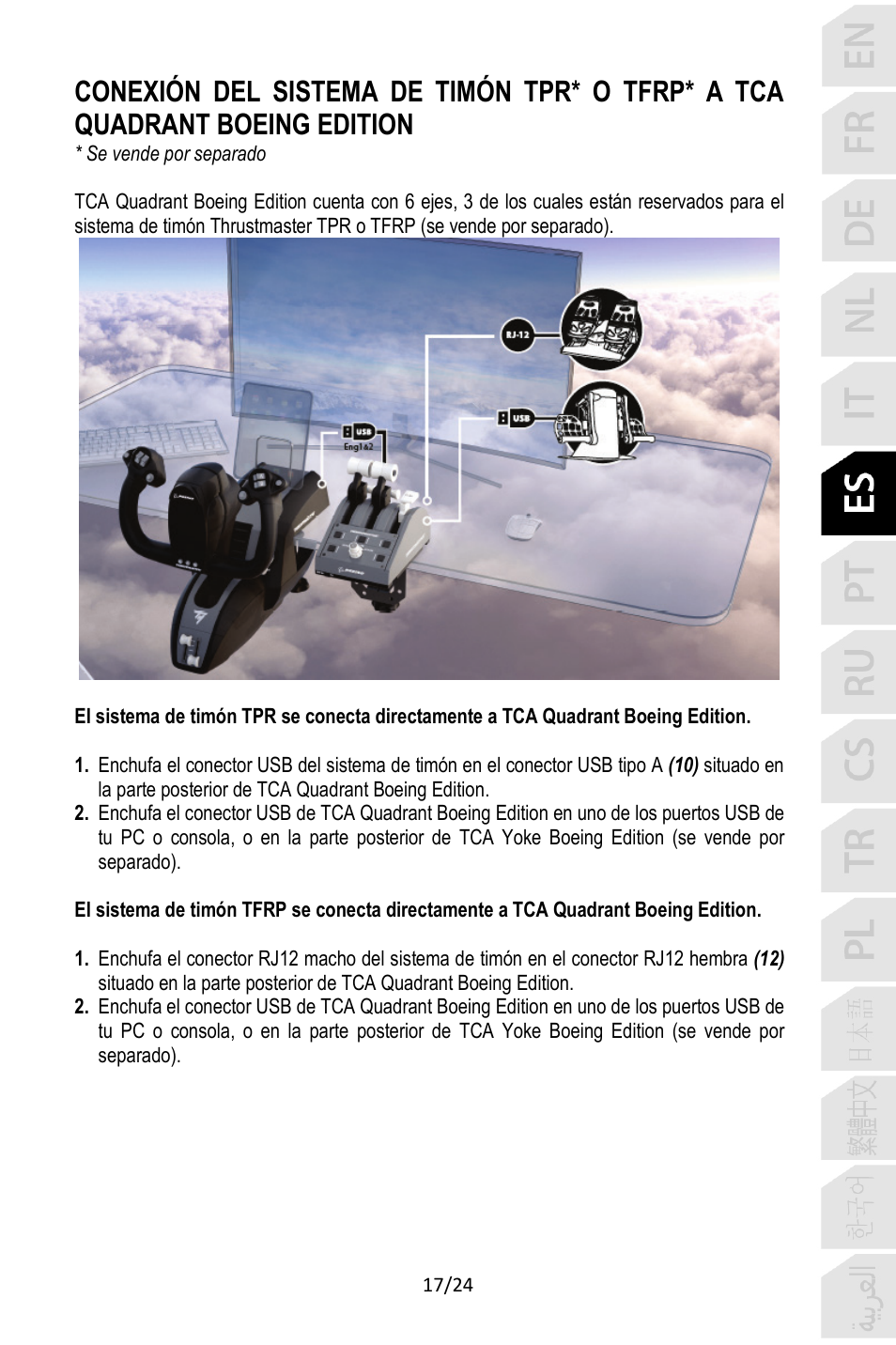 Thrustmaster TCA Yoke Pack Boeing Edition Flight Stick & Quadrant Bundle User Manual | Page 138 / 499