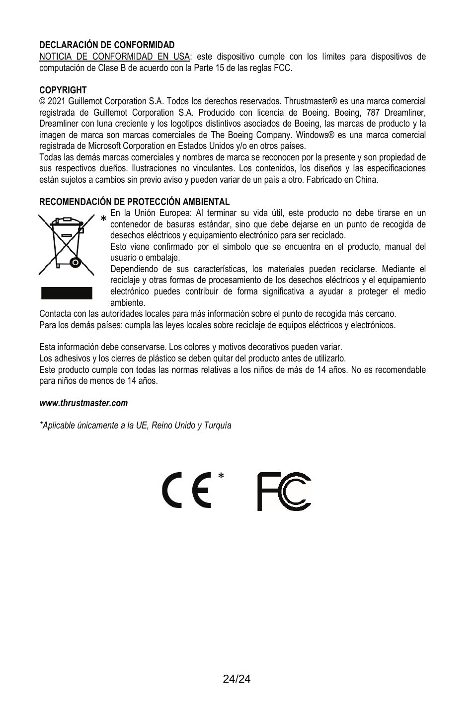 Thrustmaster TCA Yoke Pack Boeing Edition Flight Stick & Quadrant Bundle User Manual | Page 145 / 499