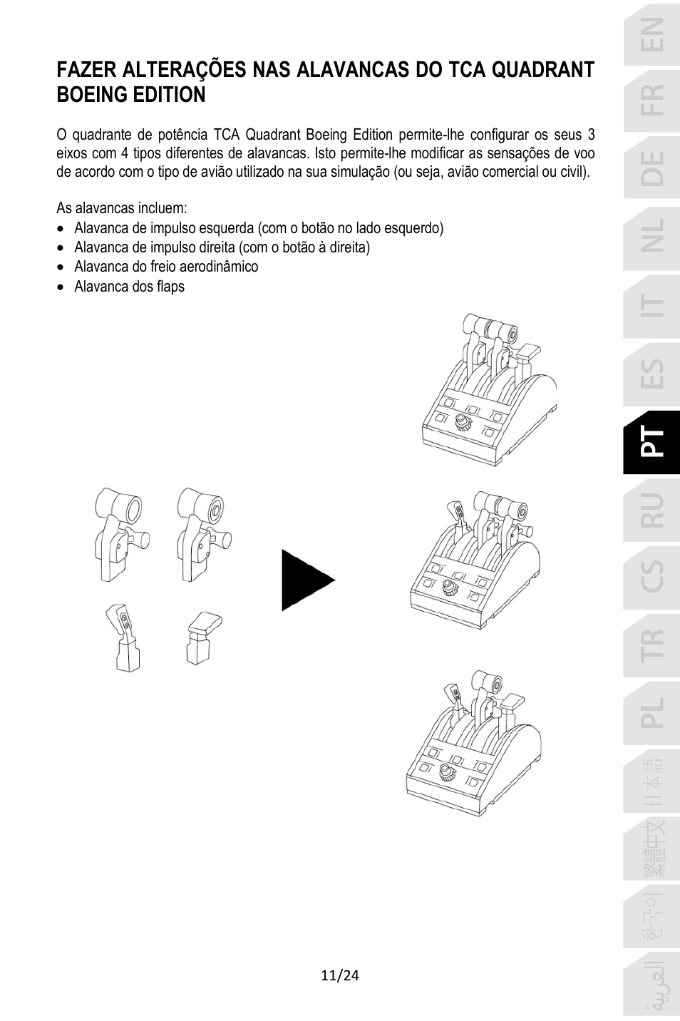 Thrustmaster TCA Yoke Pack Boeing Edition Flight Stick & Quadrant Bundle User Manual | Page 156 / 499