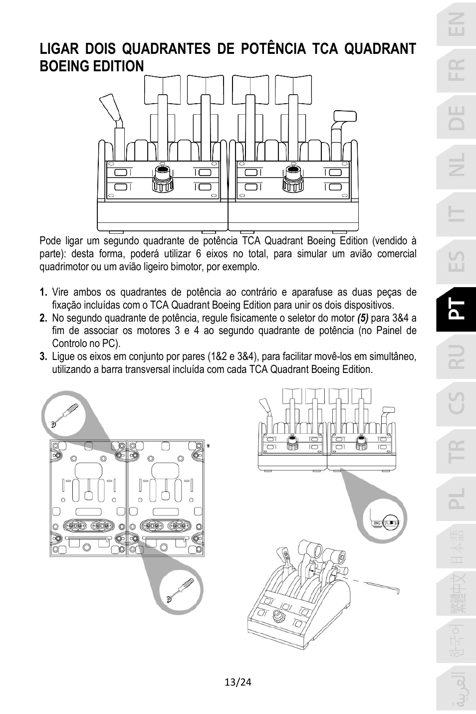 Thrustmaster TCA Yoke Pack Boeing Edition Flight Stick & Quadrant Bundle User Manual | Page 158 / 499