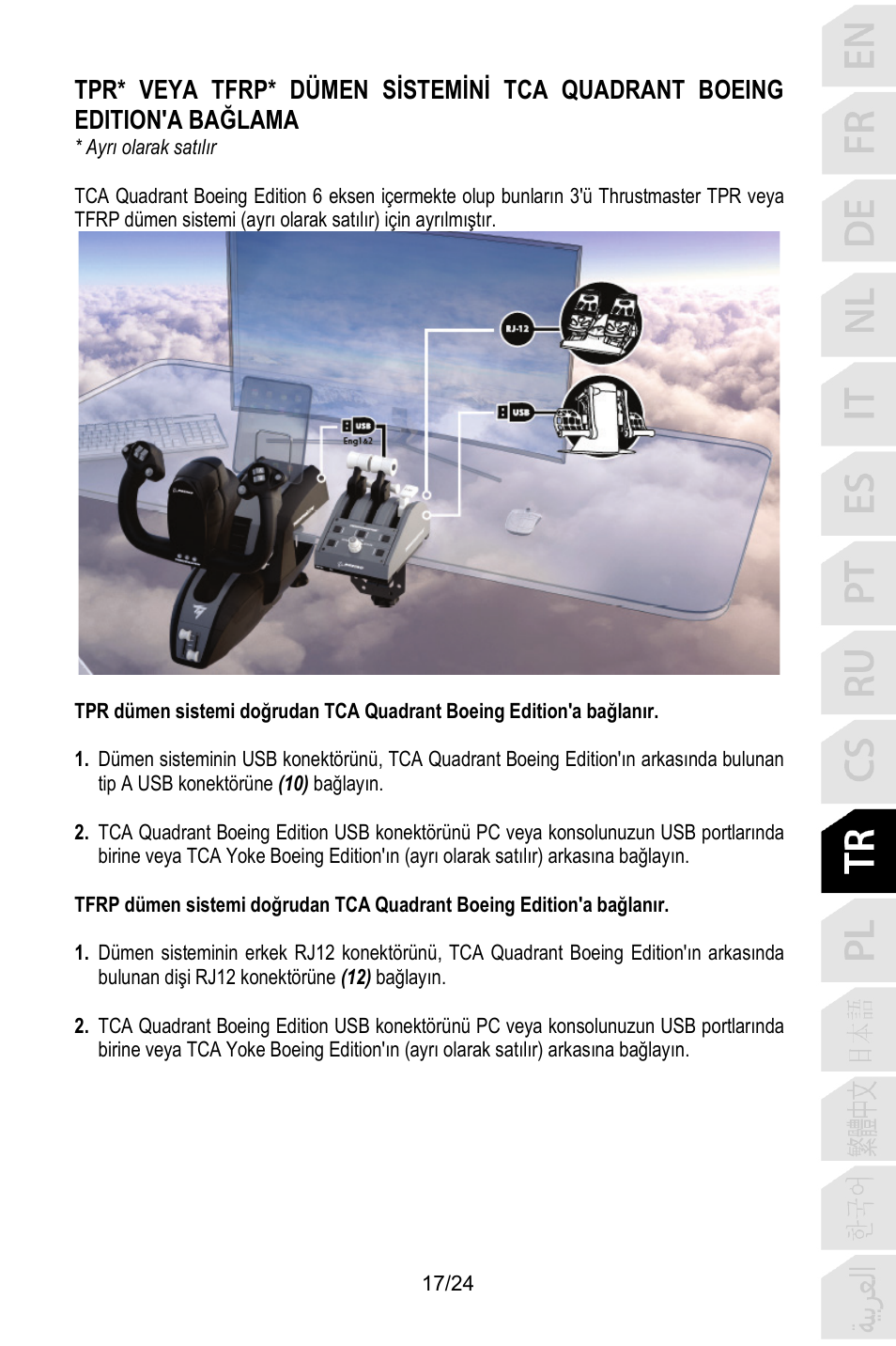 Thrustmaster TCA Yoke Pack Boeing Edition Flight Stick & Quadrant Bundle User Manual | Page 234 / 499