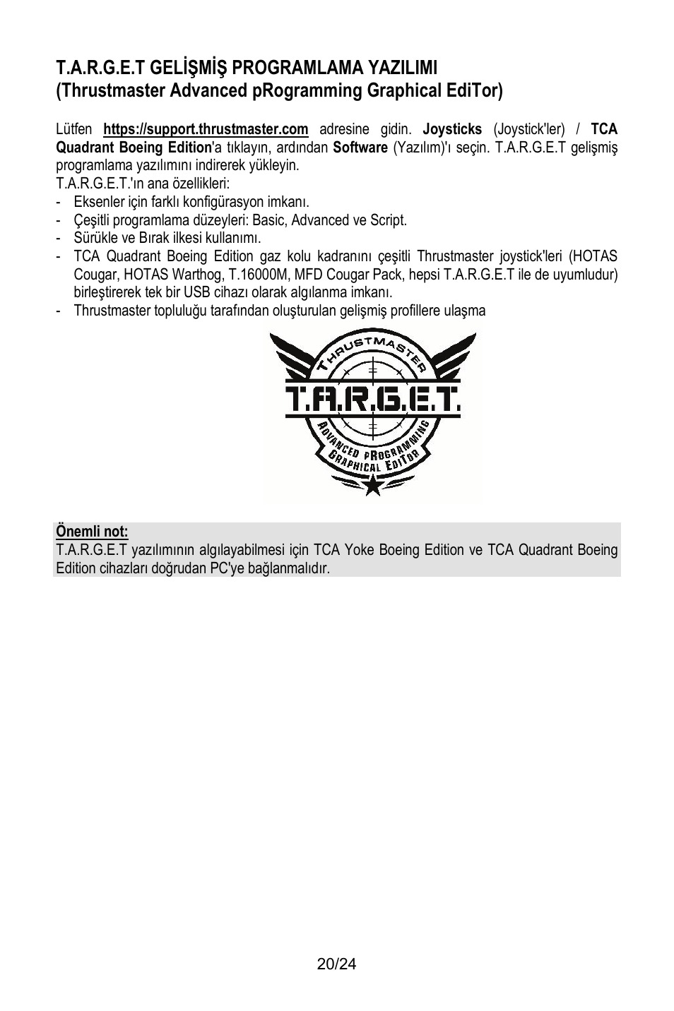 Thrustmaster TCA Yoke Pack Boeing Edition Flight Stick & Quadrant Bundle User Manual | Page 237 / 499