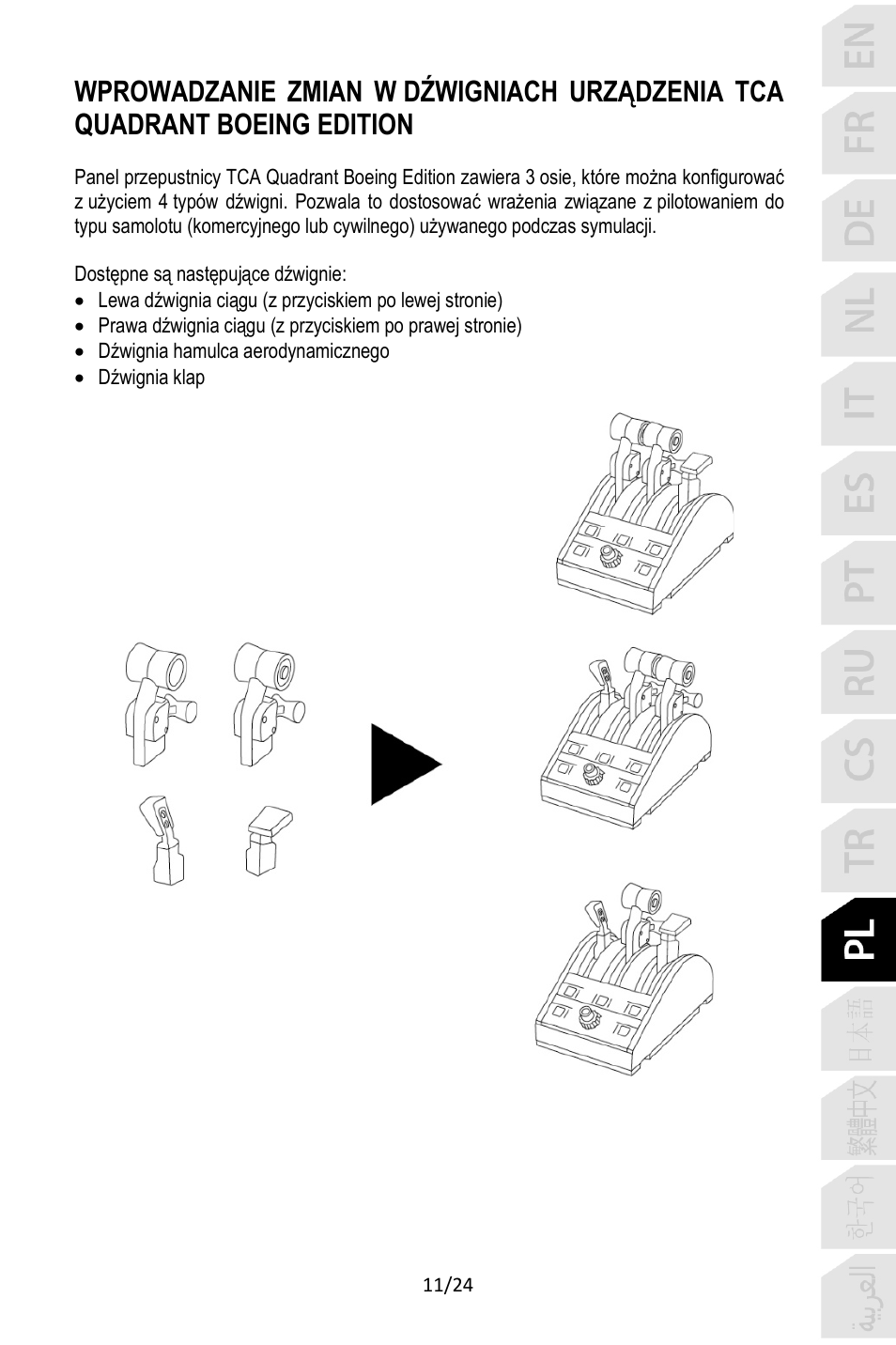 Thrustmaster TCA Yoke Pack Boeing Edition Flight Stick & Quadrant Bundle User Manual | Page 252 / 499