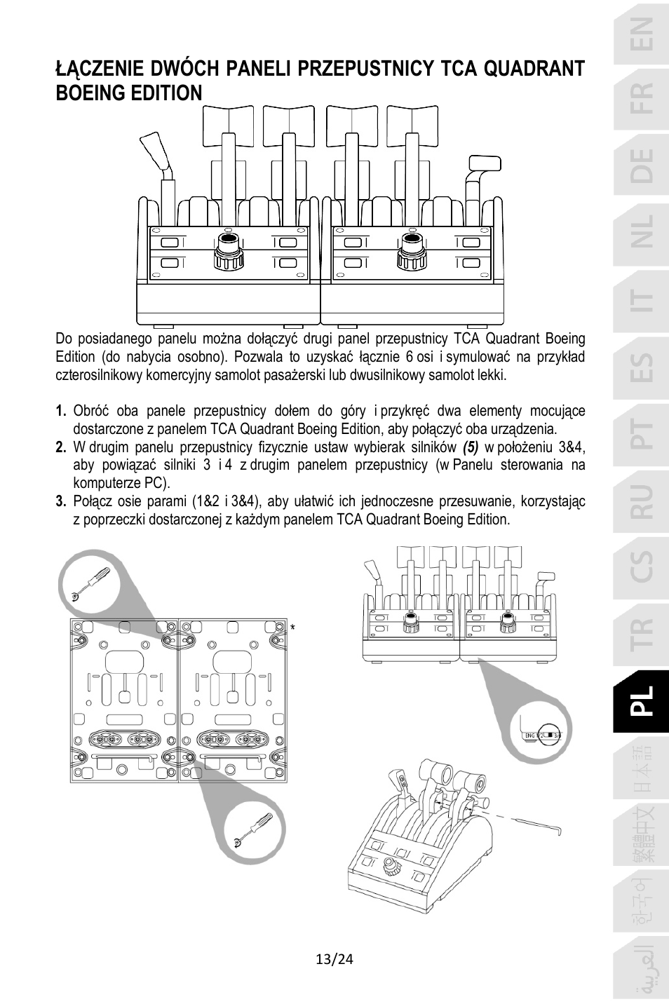 Thrustmaster TCA Yoke Pack Boeing Edition Flight Stick & Quadrant Bundle User Manual | Page 254 / 499