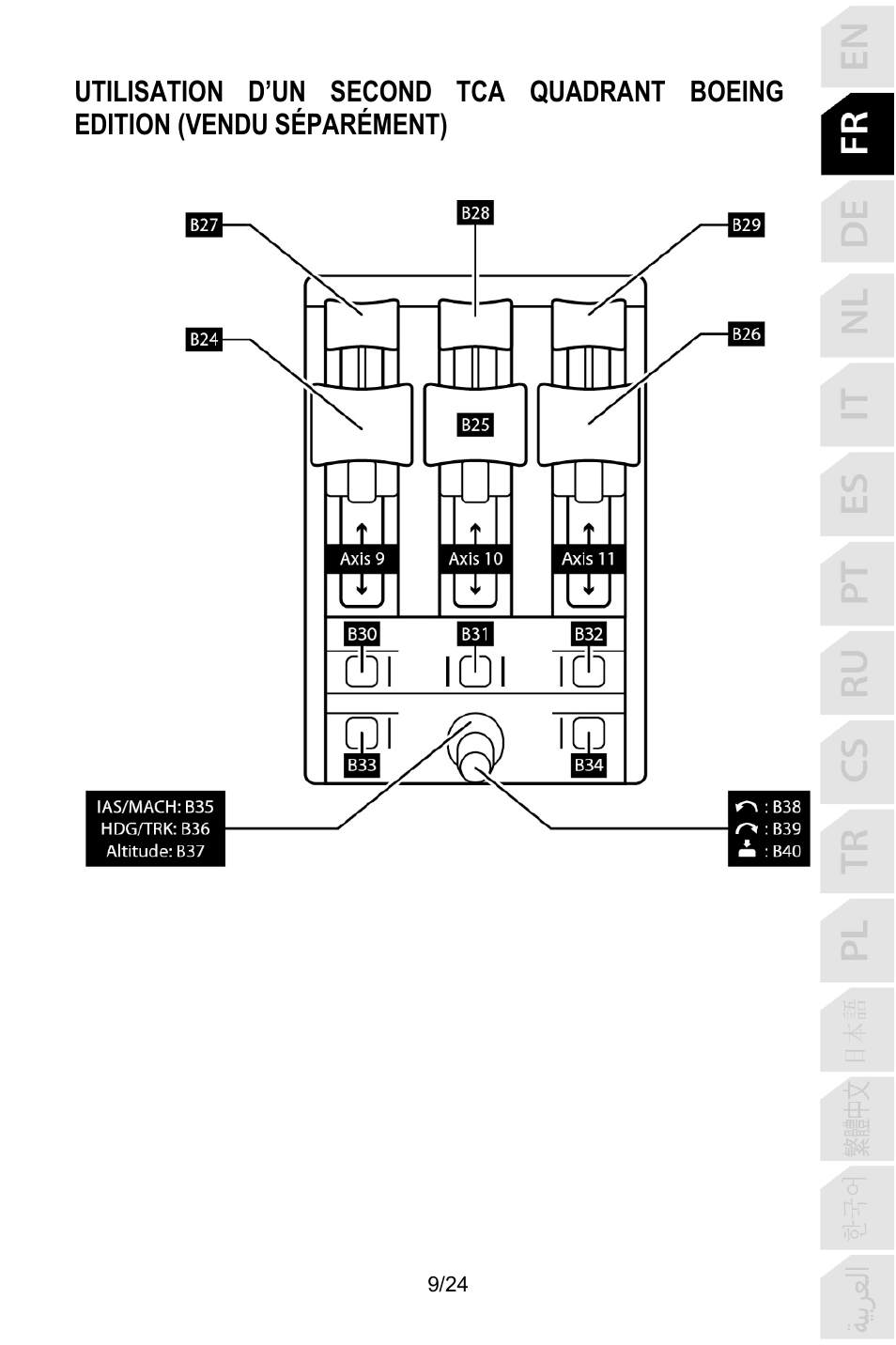 Thrustmaster TCA Yoke Pack Boeing Edition Flight Stick & Quadrant Bundle User Manual | Page 34 / 499