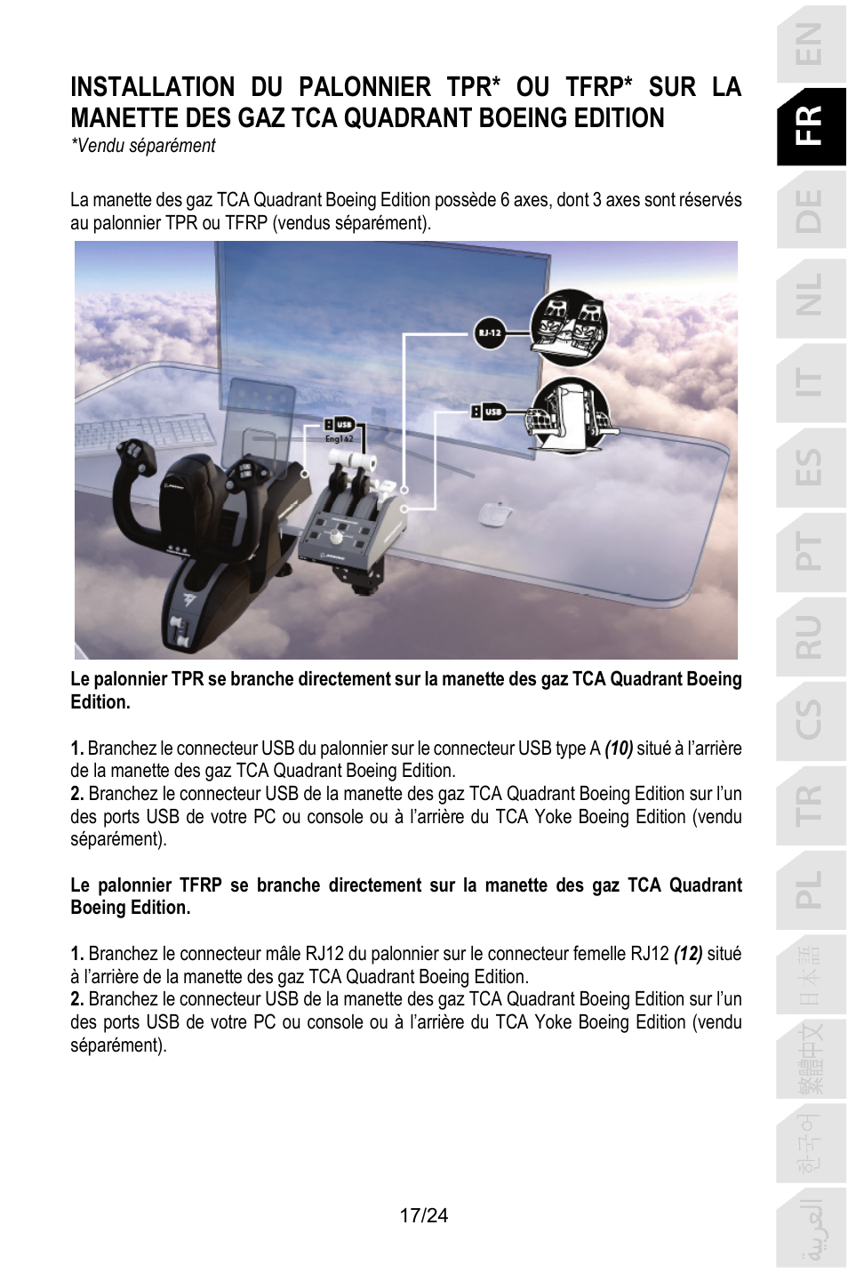 Thrustmaster TCA Yoke Pack Boeing Edition Flight Stick & Quadrant Bundle User Manual | Page 42 / 499