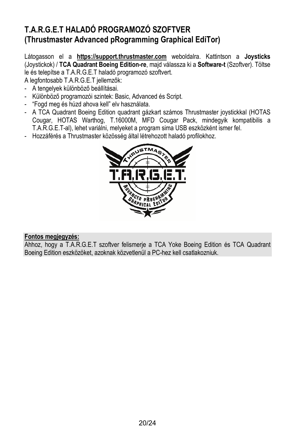 Thrustmaster TCA Yoke Pack Boeing Edition Flight Stick & Quadrant Bundle User Manual | Page 471 / 499