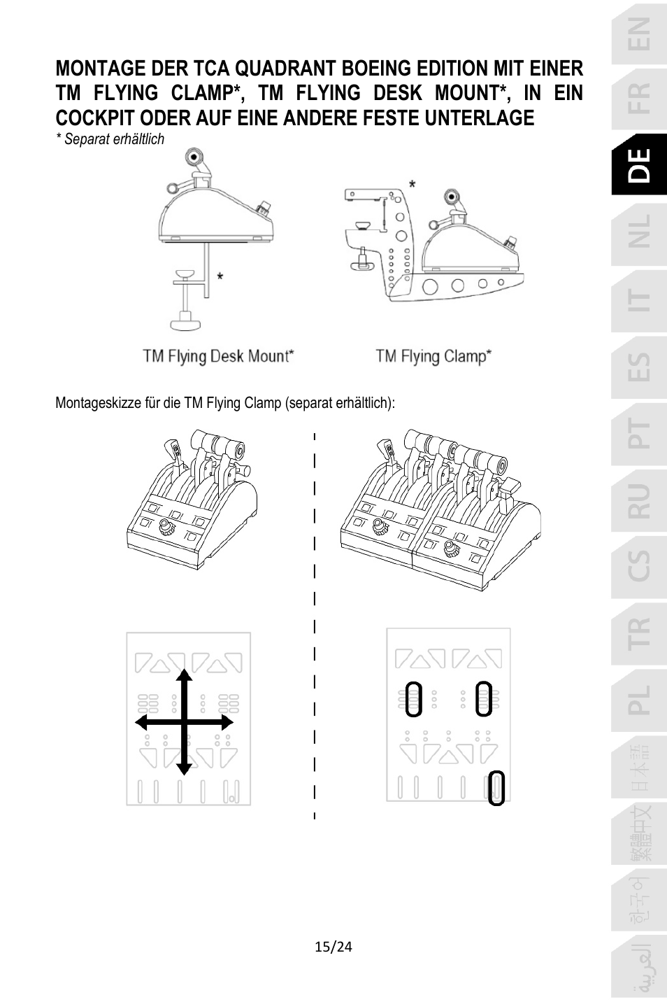 Thrustmaster TCA Yoke Pack Boeing Edition Flight Stick & Quadrant Bundle User Manual | Page 64 / 499