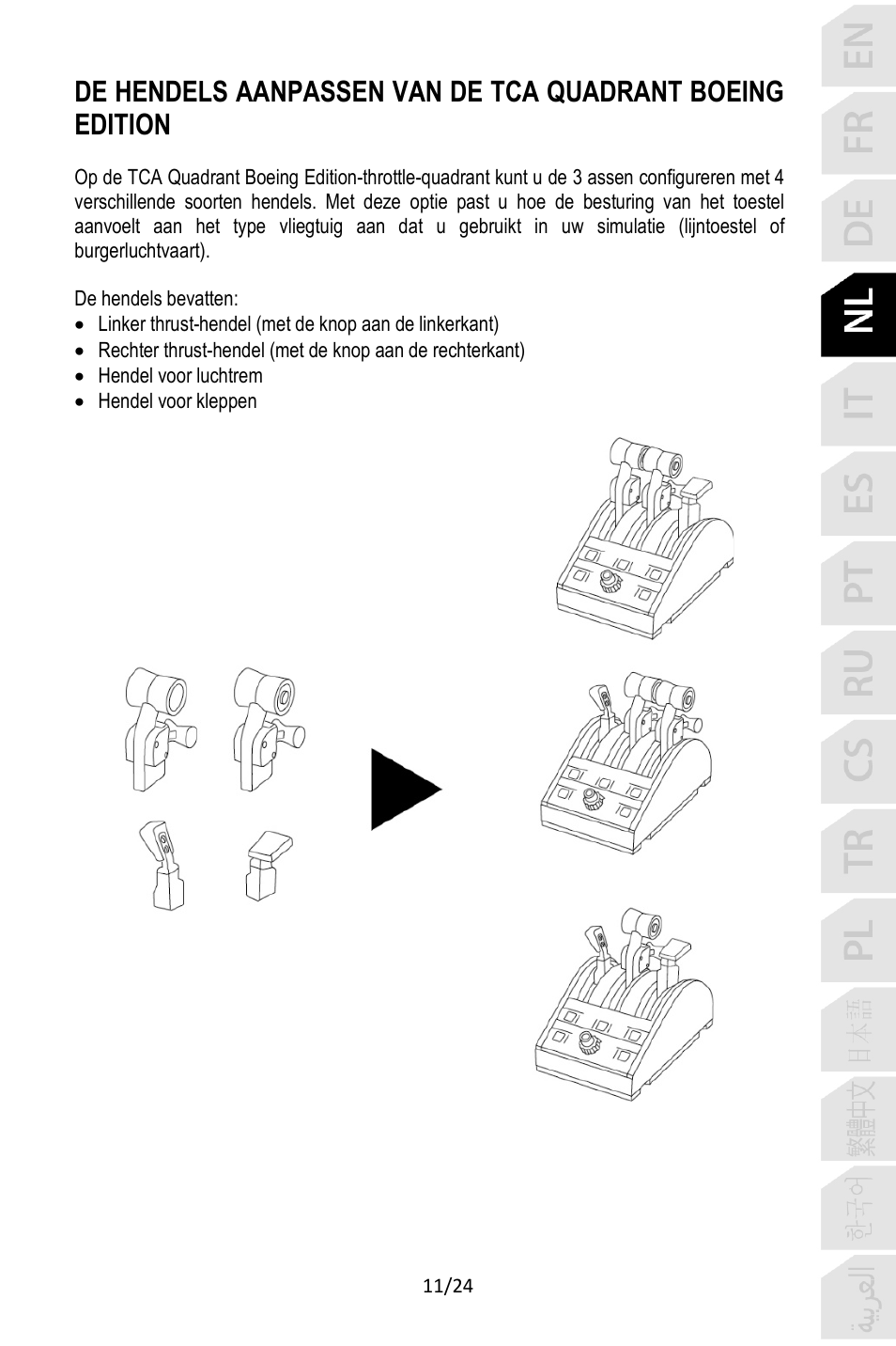 Thrustmaster TCA Yoke Pack Boeing Edition Flight Stick & Quadrant Bundle User Manual | Page 84 / 499