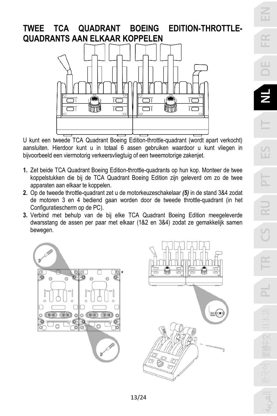 Thrustmaster TCA Yoke Pack Boeing Edition Flight Stick & Quadrant Bundle User Manual | Page 86 / 499