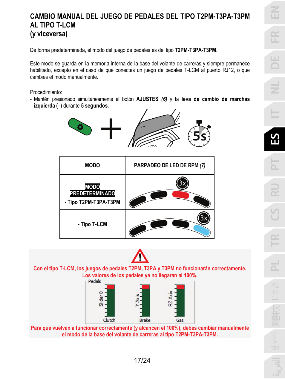 Thrustmaster T128 Racing Wheel and Pedal Set for Xbox Series X/S & PC User Manual | Page 138 / 523