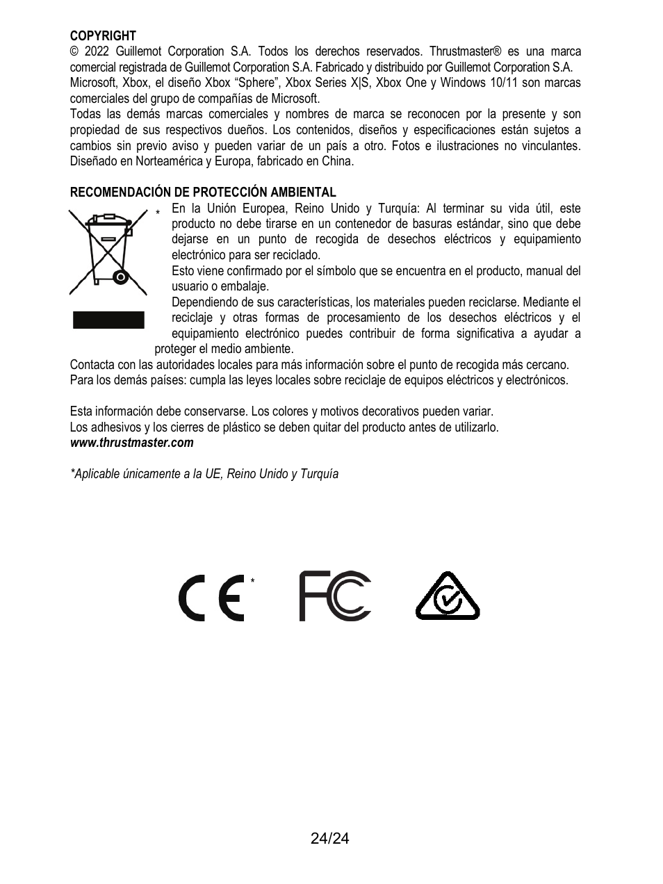 Thrustmaster T128 Racing Wheel and Pedal Set for Xbox Series X/S & PC User Manual | Page 145 / 523